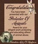 Protector of the Animals Award