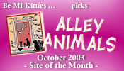 Alley Animals - October/November 2003 'Site of the Month'