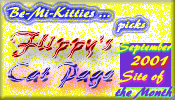 Flippy's Cat Page - September 2001 Site of the Month'