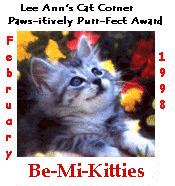 Paws-itively Purr-Fect Award