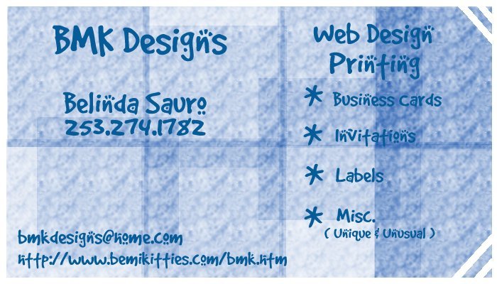 BMK Designs Business Card - Make A Design