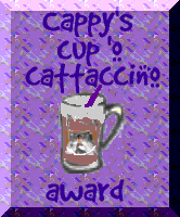 Cappy's Cup'O Cattacino Award