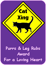 'Purrs and Leg Rubs' Award