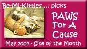 PAWS For A Cause - May 2004 'Site of the Month'